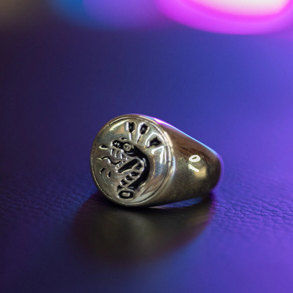 Luxury Felled Serpent Men Women Ring Stainless Steel Silver Plated Jewelry Anel Masculino Decoration Couple Gift Anillo