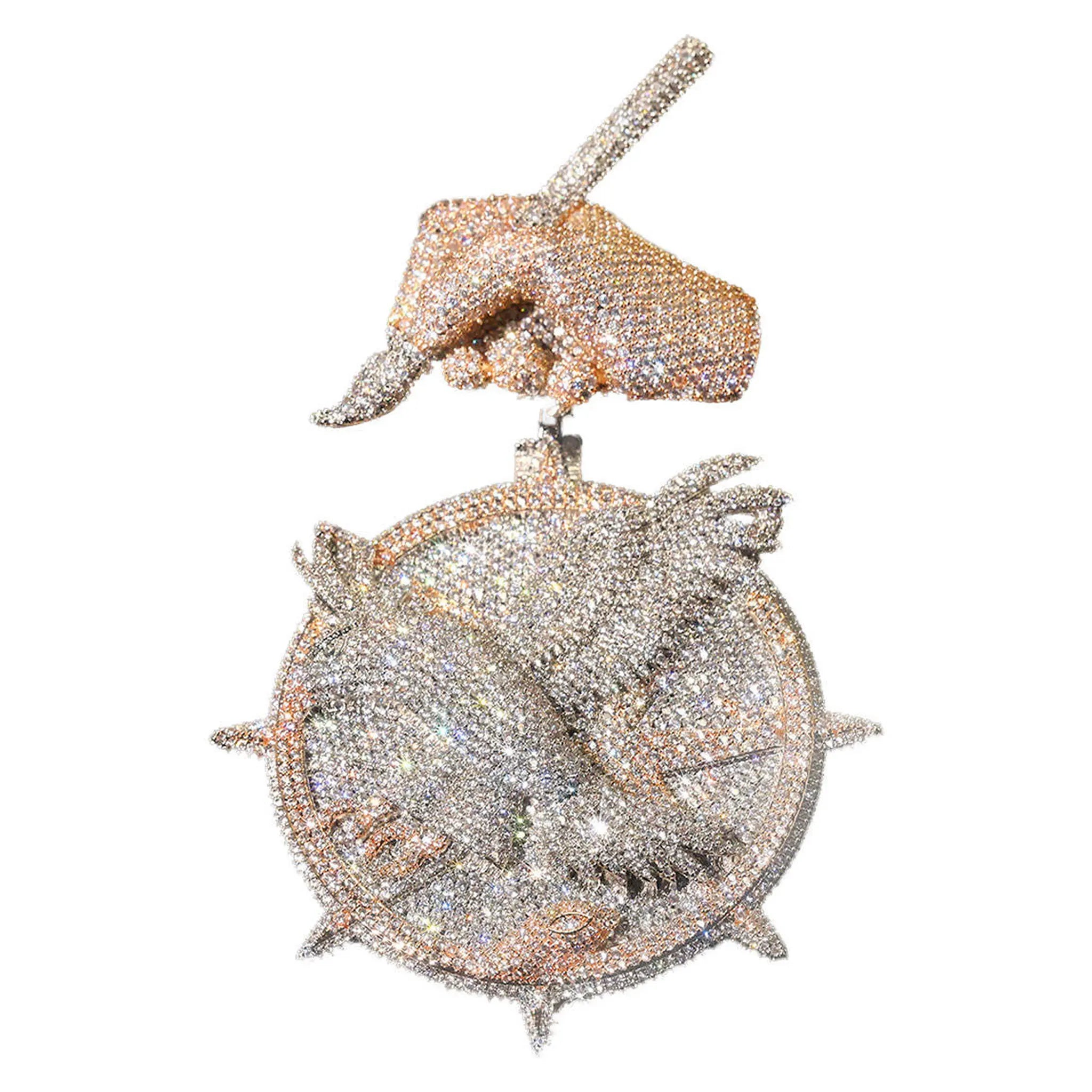 LYEE CYEE Exquisite Luxury Handheld Brush Eagle Pendant Necklace Round Cutting Men's Party Accessories Can Be Paired
