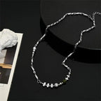 Beaded Stainless Steel Pendant Necklace