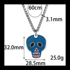 Ghost Head Pendant Necklace — Stainless