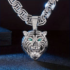 Hip Hop Animal Roaring Lion Head Pendant Necklace For  Women Necklaces Man Fashion Jewelry Accessories