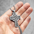 Gothic Celtic Cross Pendant Necklace — Stainless Steel