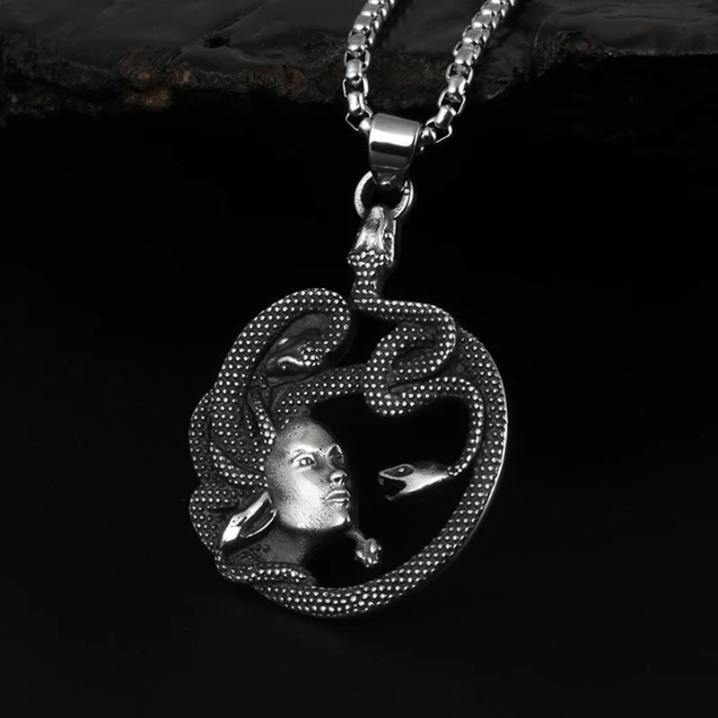 Gothic Satan Goat Stainless Steel Pendant Necklace