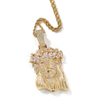 UWIN Big Religious Jesus Pendant Necklace Full Iced Out Cubic Zircon Pendant Charms Fashion Hip Hop Jewelry for Men