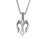 Poseidon Trident Pendant — Stainless Steel