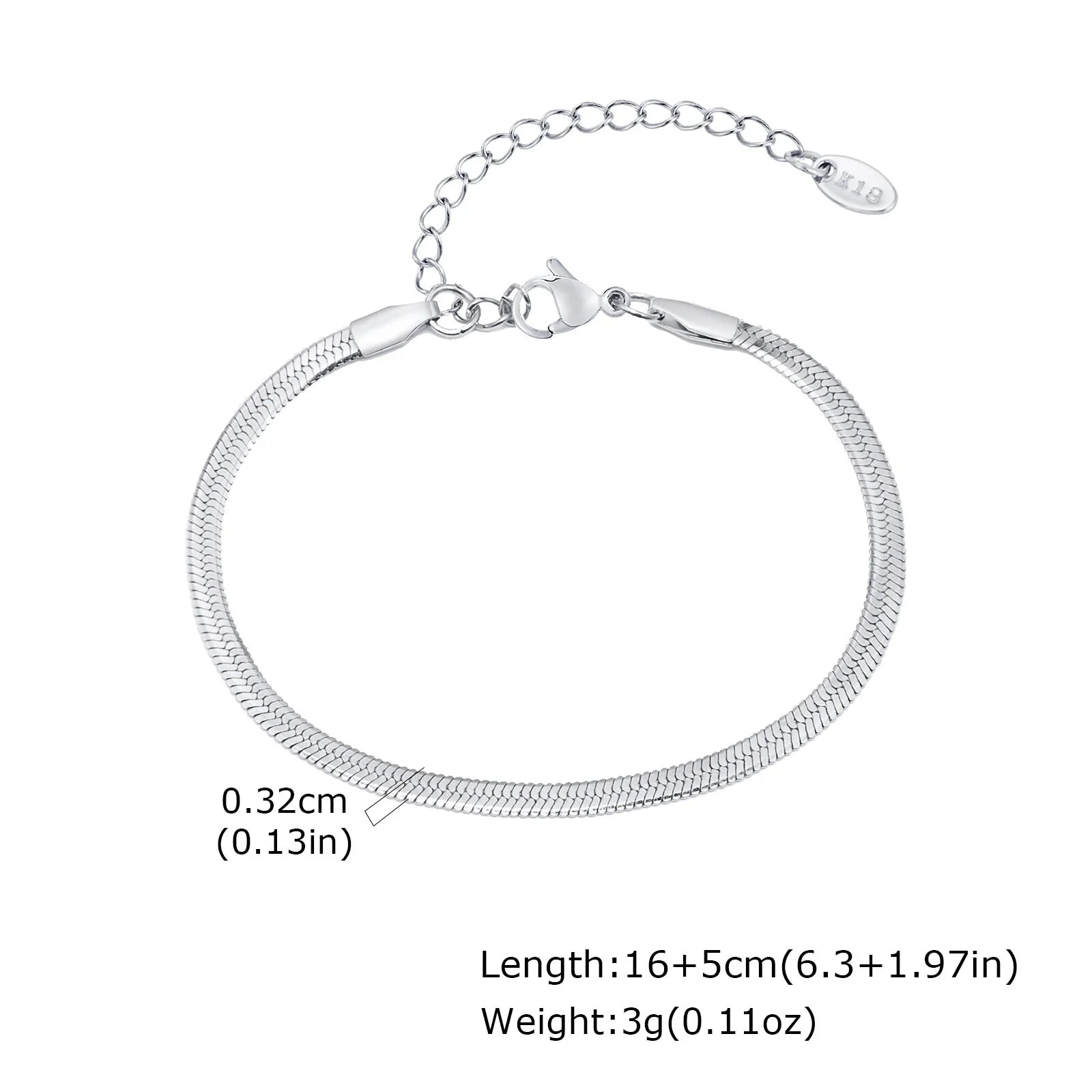 Minimal Thin Chain Bracelet — Stainless