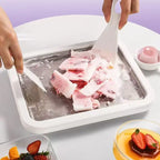Multifunctional Rolled Ice Cream Maker Cold Sweet Fried Ice Pan DIY Household Frozen Yogurt Maker for Homemade Stir Fry