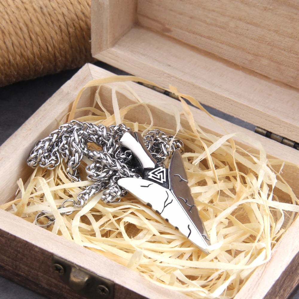 Viking Spear Odin Amulet Pendant — Stainless Steel