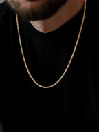 Vct 4Mm/6Mm/8Mm/10Mm Rope Chain Bracelet and Pendant Necklace for Men and Women 14K Gold Plated Jewelry Wholesale Free Shipping