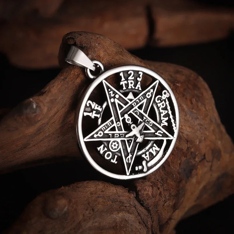 Witchcraft Pentagram Pendant Necklace — Stainless Steel