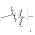Lightning Hoop Earrings for Men & Women — Stainless Steel