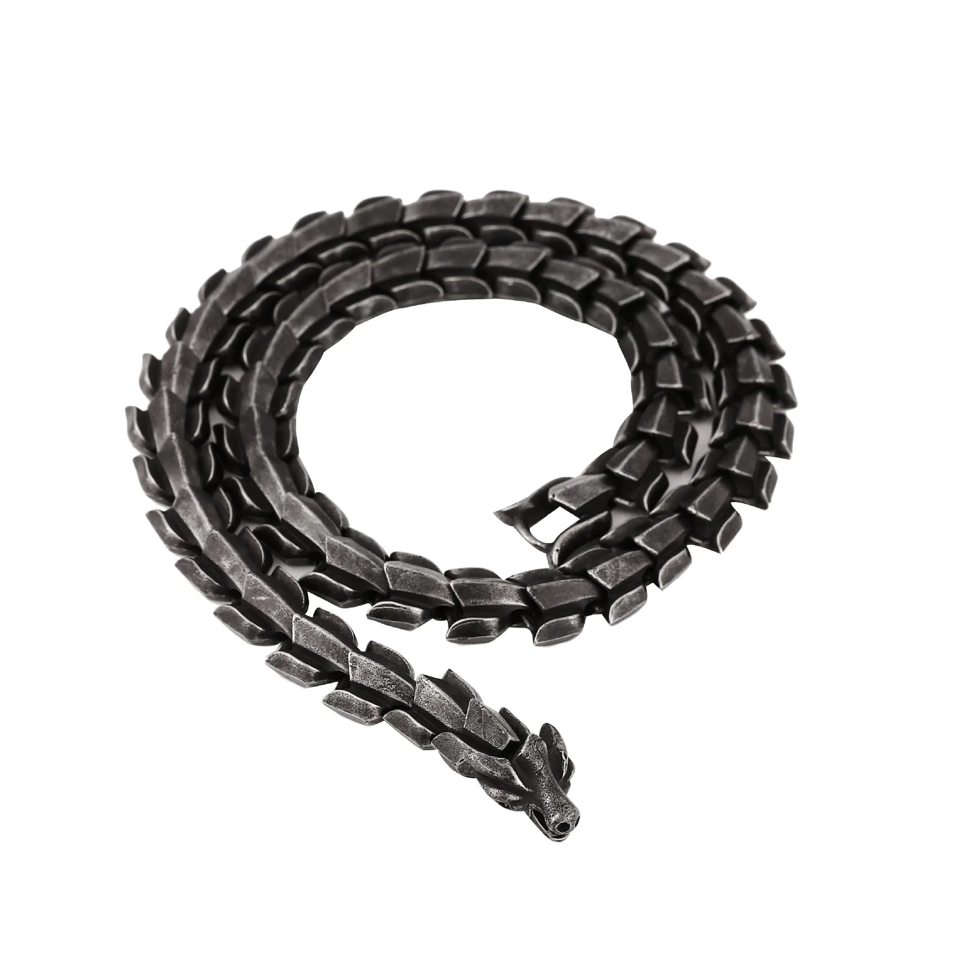 2025 Nordic Viking Men's Keel Titanium Steel Necklace Domineering Personality Punk Style Stainless Steel Necklace