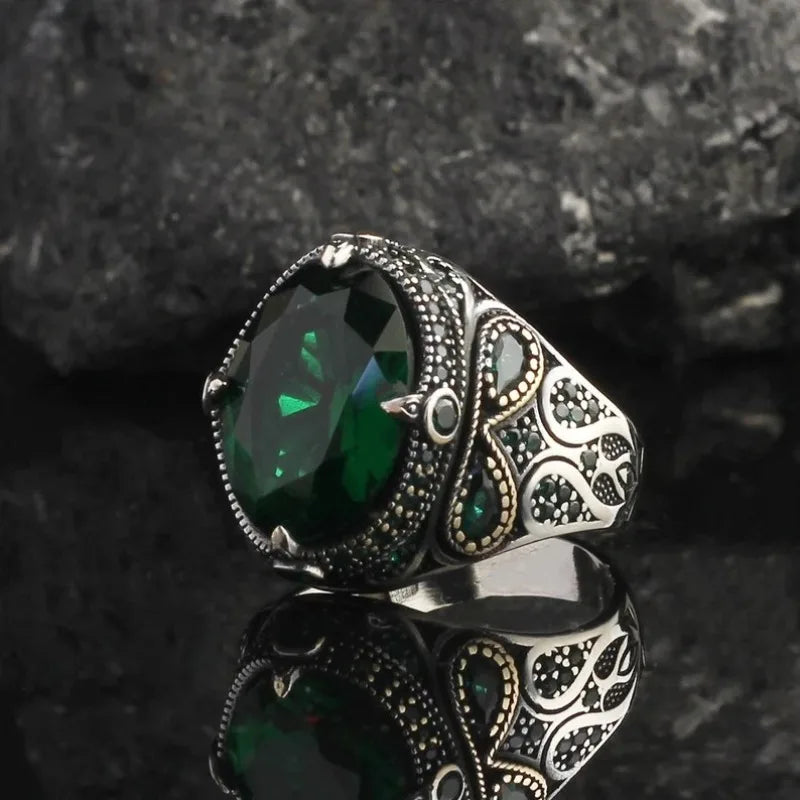 Multi-Color Adjustable Ring for Men — Zinc Alloy