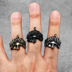 Greek Mythology Medusa Stainless Steel Men Rings Punk New For Male Women Fashion Jewelry Creativity Gift Wholesale Dropshiping