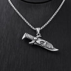 Men's Necklace Stainless Steel Skull Pendant Vintage hip-hop Jewelry Silver Color Male Neck Chain Punk Jewelry