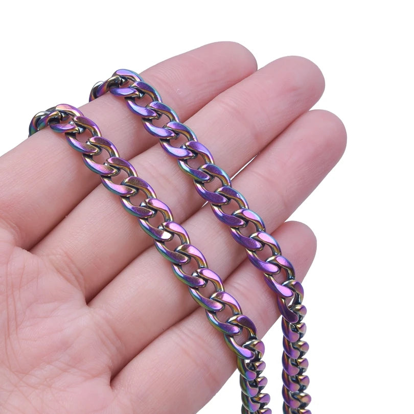 90CM Cuban Link Chain Necklace — Stainless