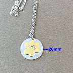 Mirror Polish Dog Paw Necklace — 304 Stainless Steel