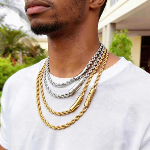 6MM Rope Gold Necklace