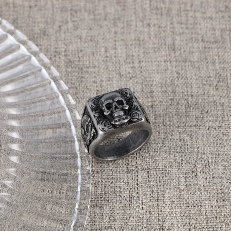 Gothic Skull Ring for Men — Biker Styles, Stainless Steel