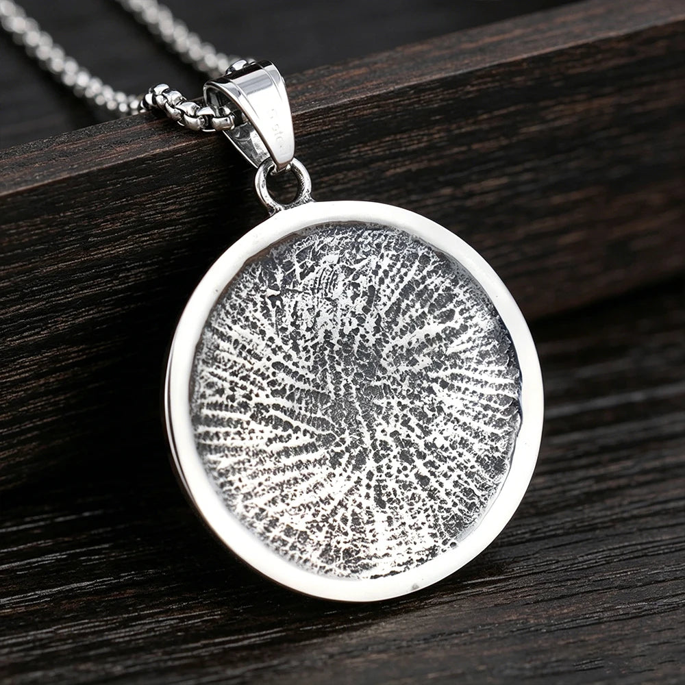 Statement Stainless Steel Pendant Necklace