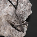 Stainless Steel Trinity Celtic Knot Nordic Rune Pendant Necklace Retro Ethnic Style Irish Knot Lucky Amulet Jewelry for Men