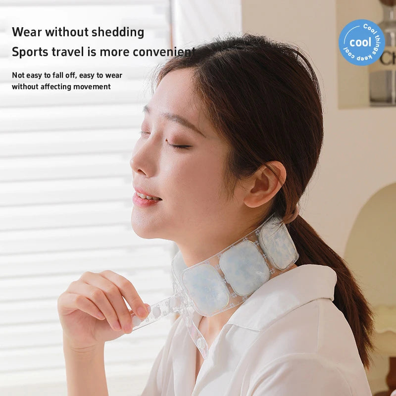 18 °/28 ° Cooling Ring Suitable For Men & Women Portable Sport Neck Ring Collar Cooling Patch, Nordic Style For Office