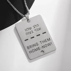 Hamsa Hands of Fatima Hebrew Pendant Stainless Steel Jerusalem Star of David Necklace Women's Jewish Jewelry