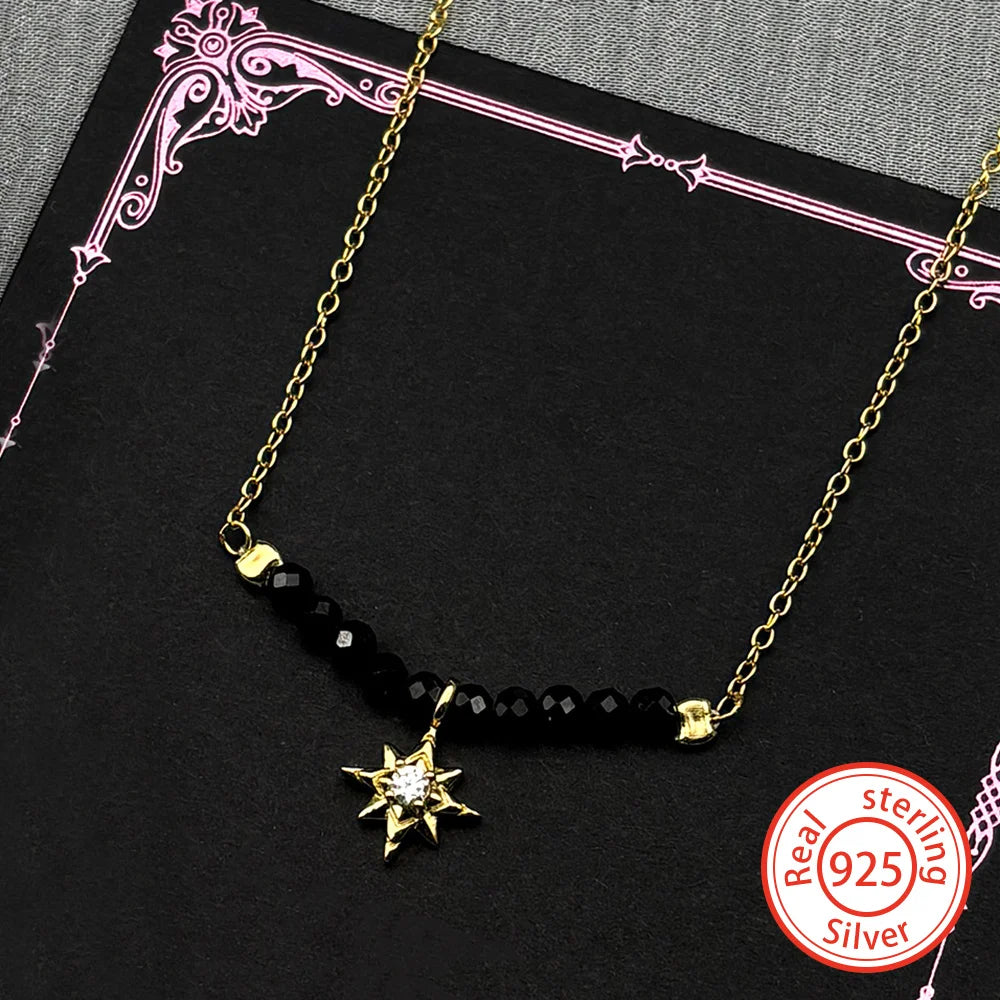 925 Silver Starburst Pendant — Silver