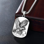 Eagle Wings Pendant Necklace — Stainless Steel