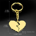 Heart Key Gold Pendant Broken Street Style Bag