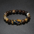 Color-Changing Natural Stone Pi Xiu Beaded Bracelet