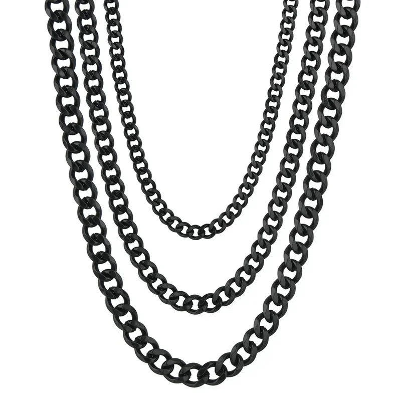Cuban Link Chain Necklace 3.5-7mm — Gold