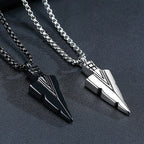 Vnox Men's Arrowhead Kunai Primal Urn Necklaces, Rock Punk Spearhead Pendant Jewellery, Stainless Steel Anniversary