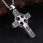 Celtic Cross Steel Pendant Vintage 316L Nordic
