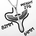 Sword Stainless Steel Pendant Necklace