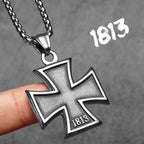 Badge Stainless Steel Pendant Necklace