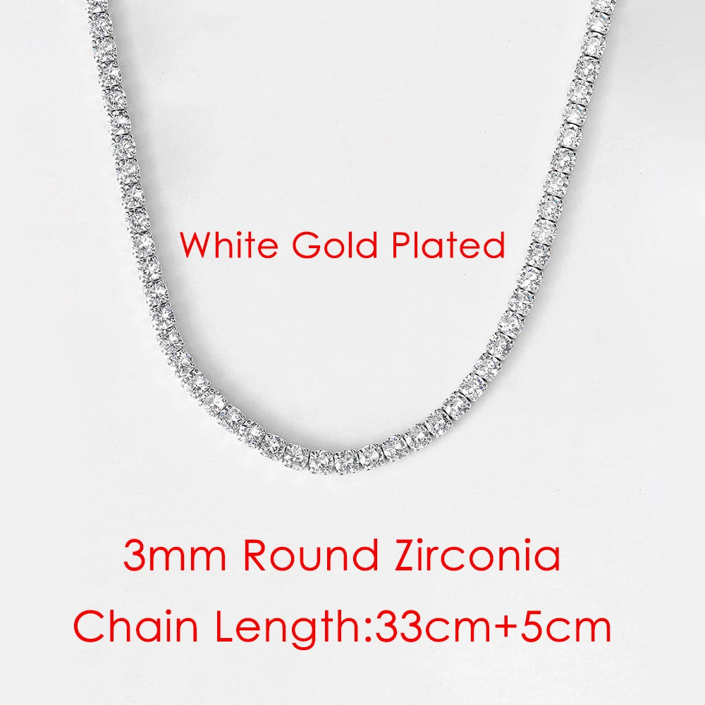 Iced Out Tennis Choker — Stainless Steel