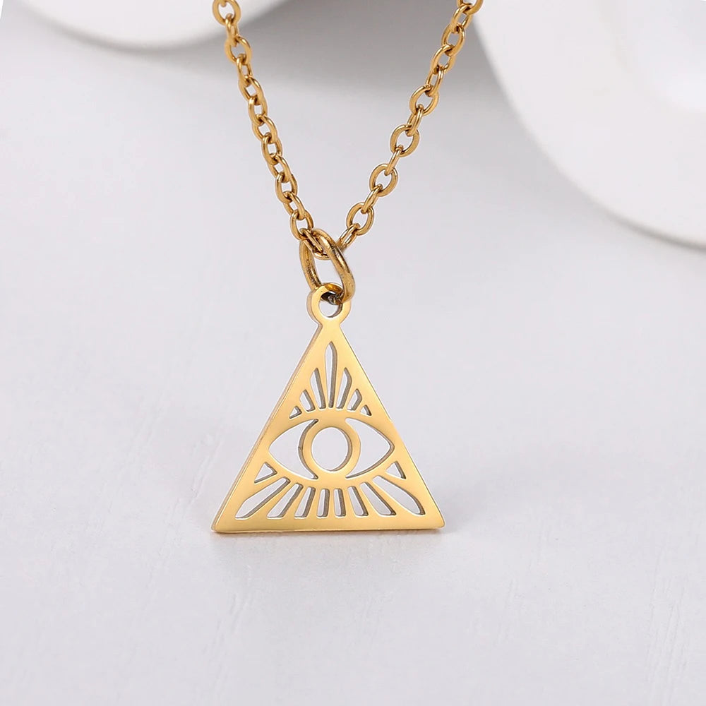 Eye of Horus Pendant Necklace — Zinc Alloy