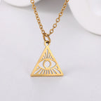 Eye of Horus Pendant Necklace — Zinc Alloy