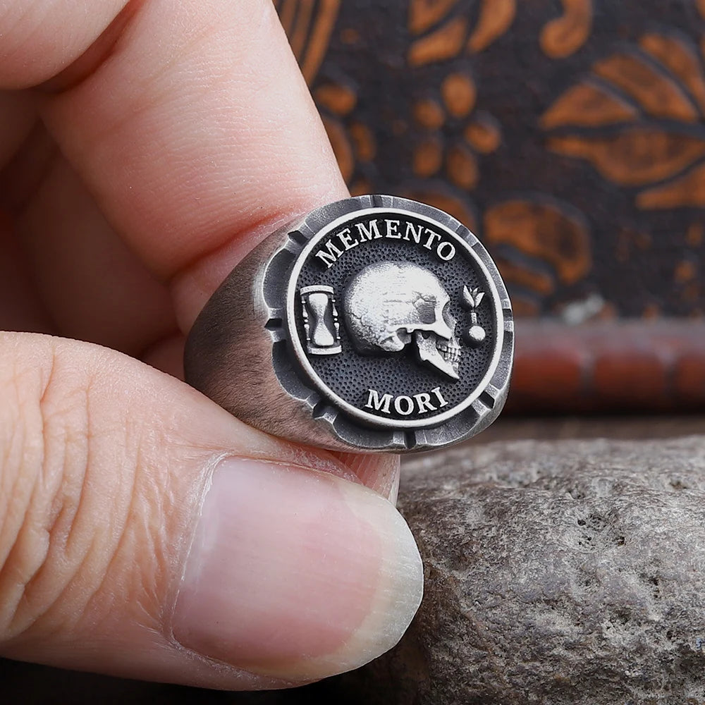 Skull Memento Mori Ring — 925 Silver