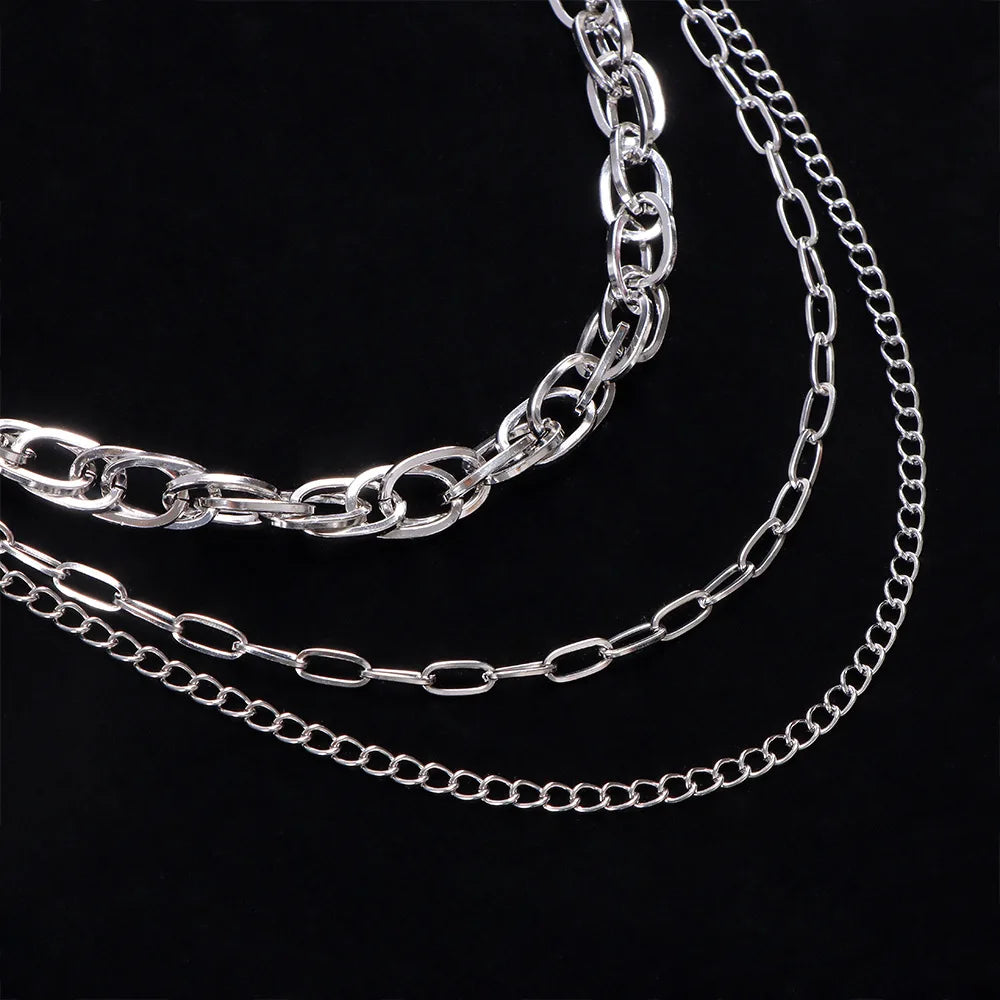 Skeleton Pendant Multi-Layer Pants Chain — Gothic Jeans Chain