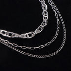 Skeleton Pendant Multi-Layer Pants Chain — Gothic Jeans Chain