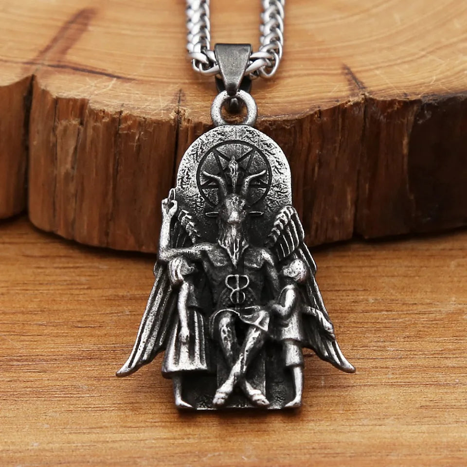Anubis Stainless Steel Pendant Necklace