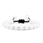Beaded Bracelet 4 6 8mm Natural Stone Shiny Black Onyx Beads Bracelets & Bangles Adjustable Size Obsidian Wrist Jewelry