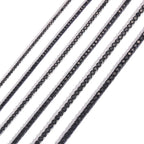 3-5mm Hip Hop Black CZ Stone Paved Bling Iced Out Tennis Link Chain Charm Necklace for Men Rapper Jewelry Black Silver Color