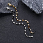 Black Star Tennis Bracelet Statement