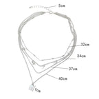 Bohemian Pentagram Crystal Necklace — Layered