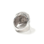 Iced Out CZ Pave Band Ring for Men — Two-Tone, Rapper Band