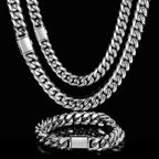 Stainless Steel Cuban Chain Necklace Miami 8-14MM
