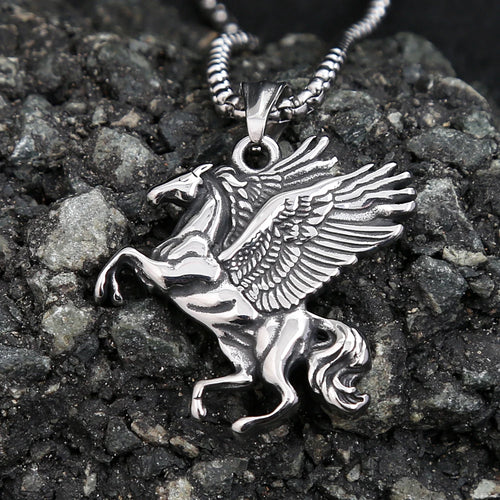 Angel Wings Greek Myth Steel Pendant Punk Vintage